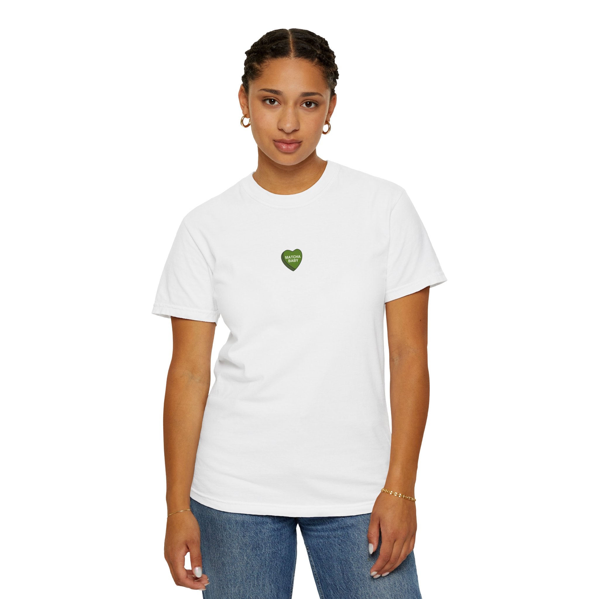 Candy Heart 'Matcha Baby' Tee — 100% Cotton