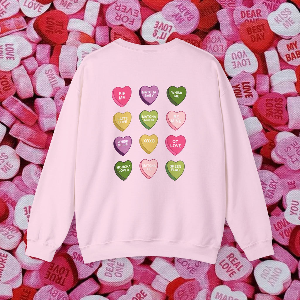 Candy Heart Matcha Crewneck