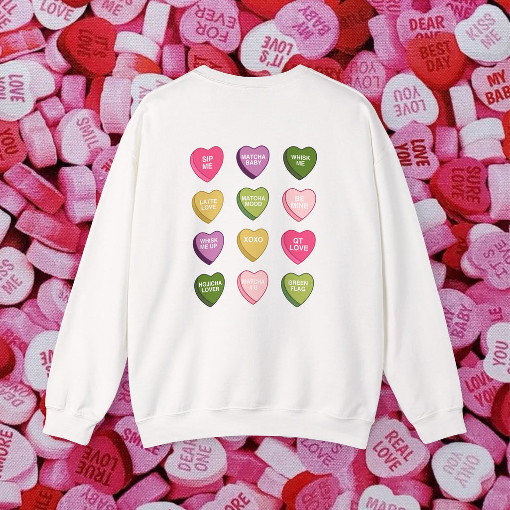 Candy Heart Matcha Crewneck