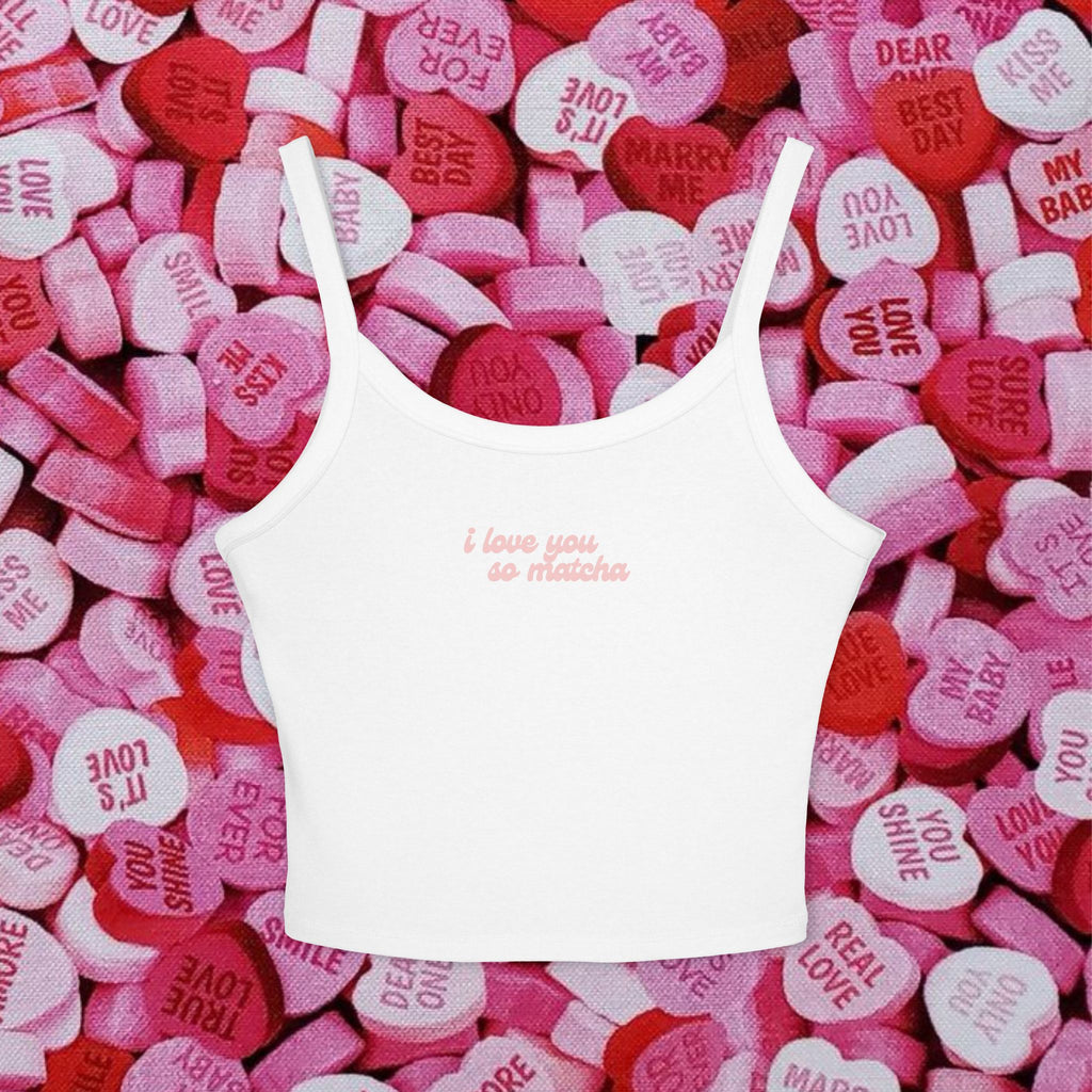 'i love you so matcha' tank