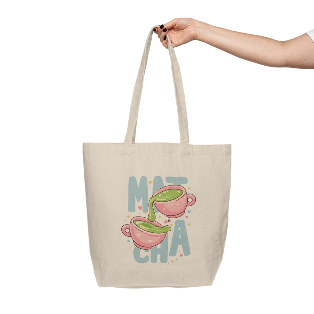 Matcha Canvas Tote Bag