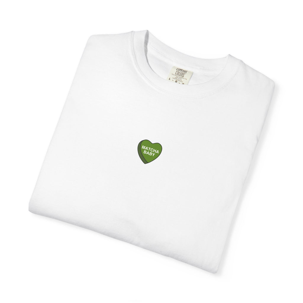 Candy Heart 'Matcha Baby' Tee — 100% Cotton