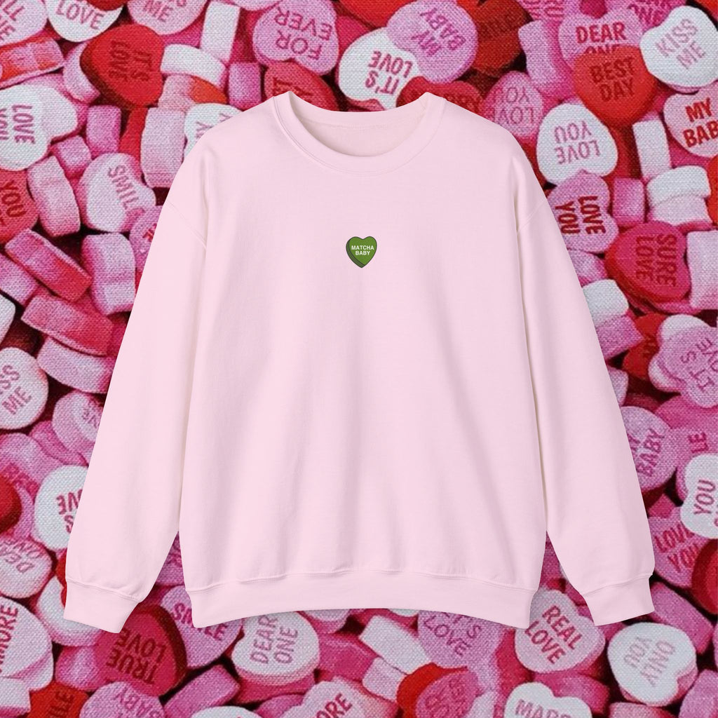 Candy Heart Matcha Crewneck