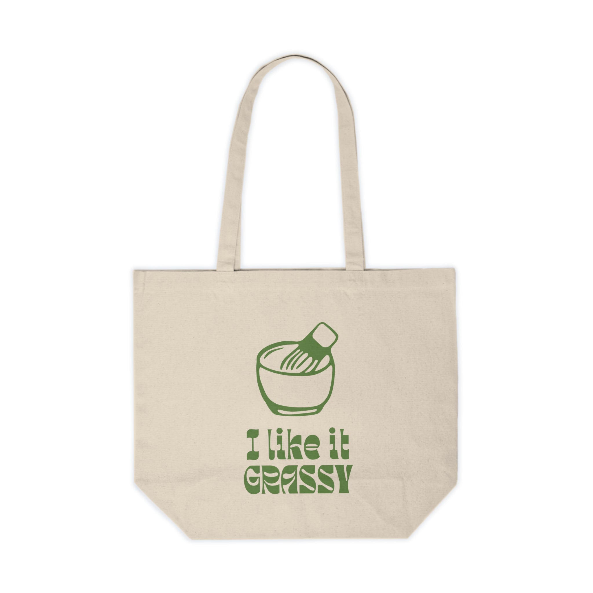 "I Like It Grassy" - Canvas Tote Bag