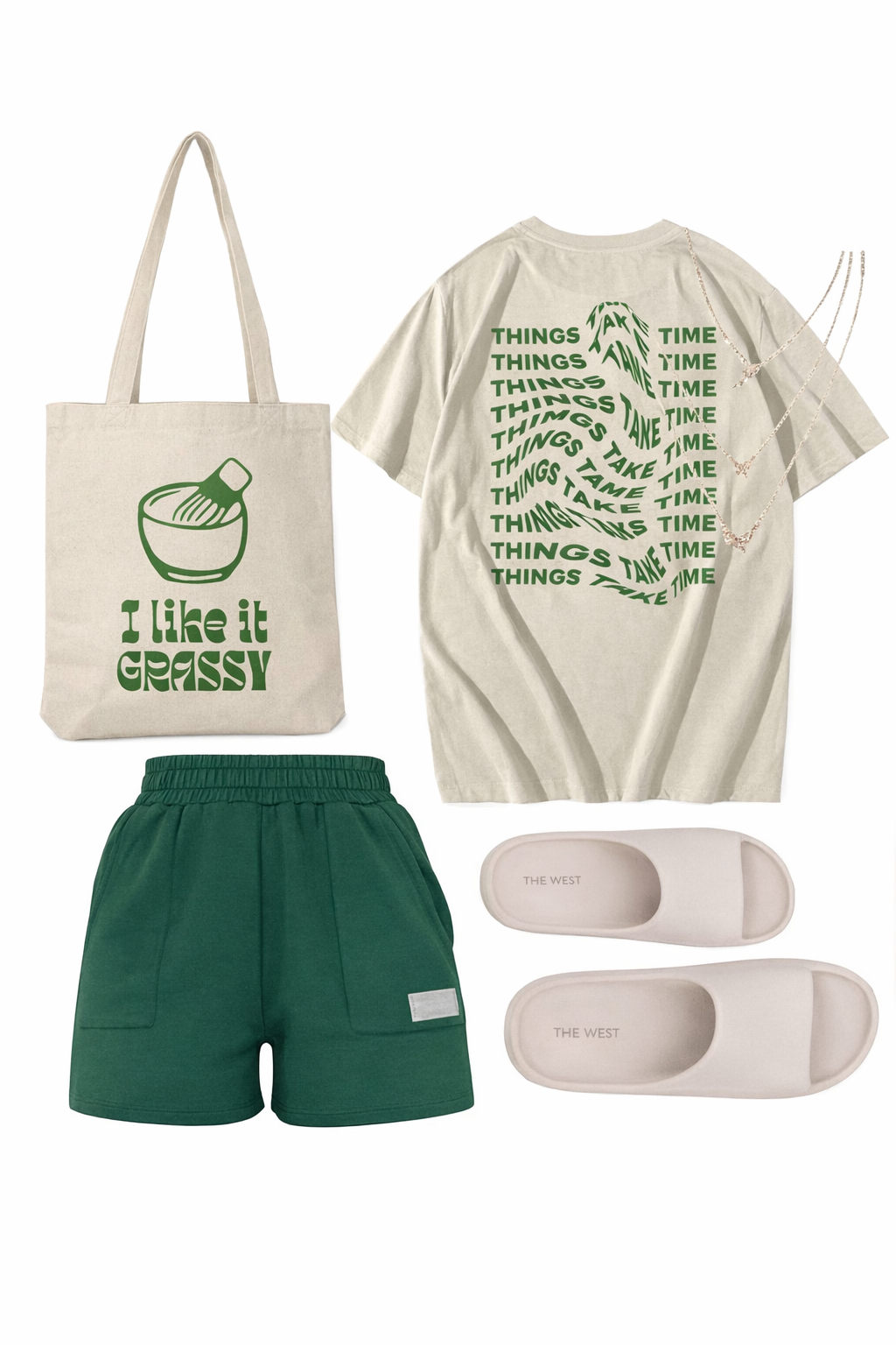 "I Like It Grassy" - Canvas Tote Bag
