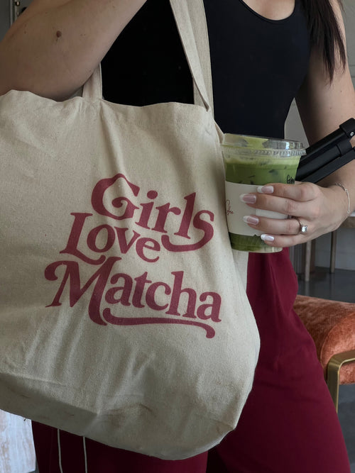 'Girls Love Matcha' Tote
