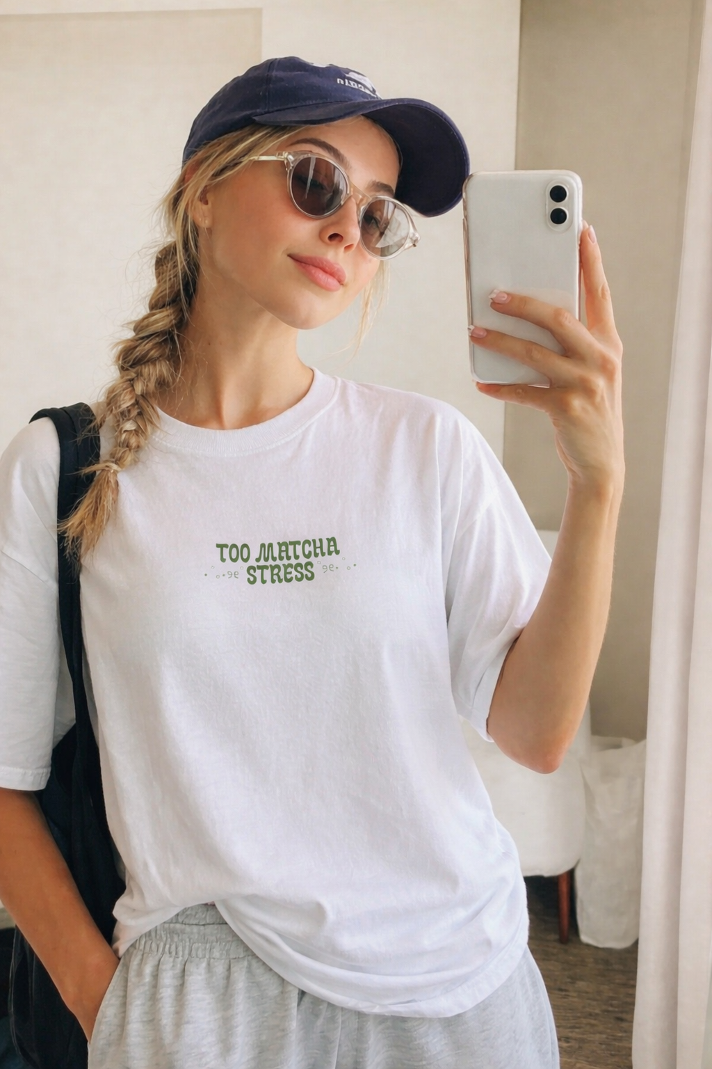 Too Matcha Stress T-Shirt — 100% Cotton